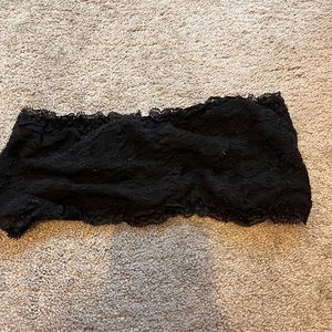 Black lace bandeau